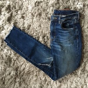Worn Once - High Waist Ripped Denim